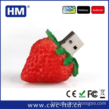 Party promotion gifts-Strawberry flash memory usb flash drive look so delicious just like real one